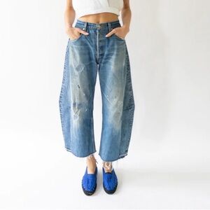 Levi’s VOTED #1 🌞 B sides Lasso Jeans Vintage Blue Barrel Free People 26